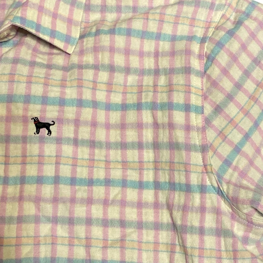 The Black Dog Pink and White Boxy Button Down Shirt
Bin #11 - Picture 6 of 6
